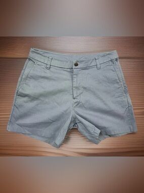 Lululemon Mens Shorts Size 32 Gray Stretch Chino Golf Casual Lightweight